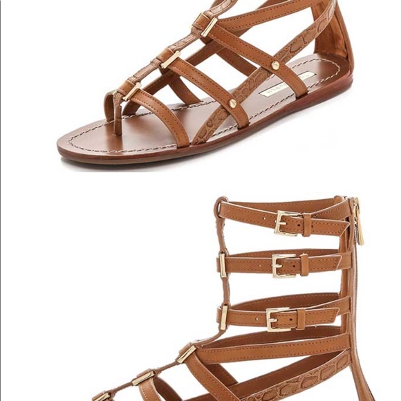 Tory Burch Reggie Gladiator Tan Sandal Size 8 - Picture 2 of 10